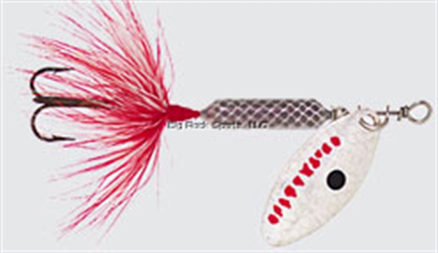 Picture of Wordens Rooster Tail In-Line Spinner, 2 3/4", 1/4 Oz, Treble Hook, Gray Ghost
