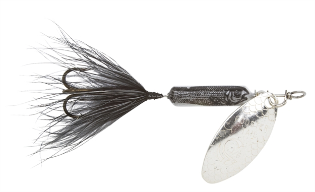 Picture of Wordens Rooster Tail In-Line Spinner, 2 3/4", 1/4 Oz, Treble Hook, Silver Shad