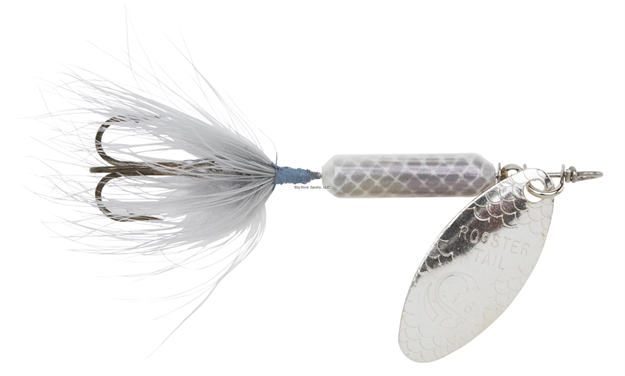 Picture of Wordens Rooster Tail IN Line Spinner, 3/8 Oz, Treble Hook, Gray Minnow