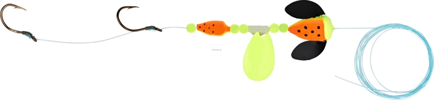 Picture of Wordens Rufus Special Walleye Rig, #8 Spin-N-Glo/#14 Winner, Firetiger