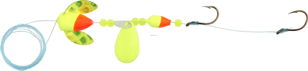 Picture of Wordens Rufus Special Walleye Rig, #8 Spin-N-Glo/#14 Winner Flame Chart W/Mylar Chart Wings