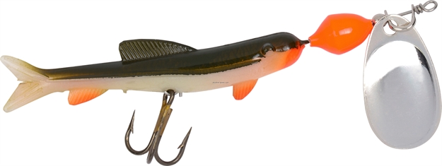 Picture of Wordens Spin-E-Miny In-Line Spinner, 2 3/4", 1/8 Oz, Flame