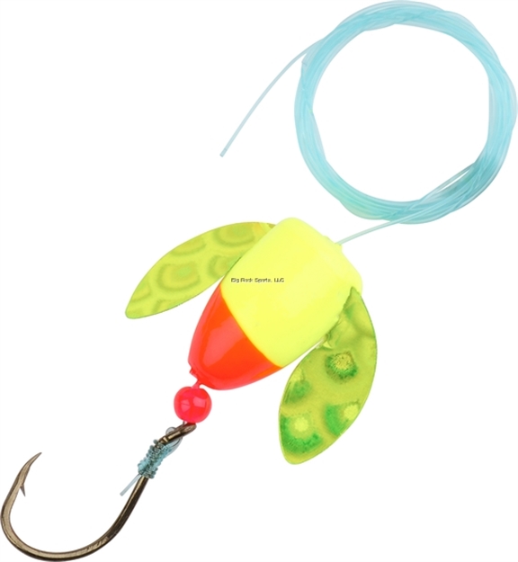 Picture of Wordens Spin-N-Glo Walleye Rig SZ 8 Flame Chart W/Mylar Chart Wings