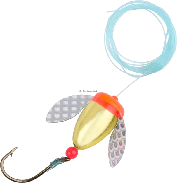 Picture of Wordens Spin-N-Glo Walleye Rig, SZ 8, Metallic Gold W/Mylar Wings