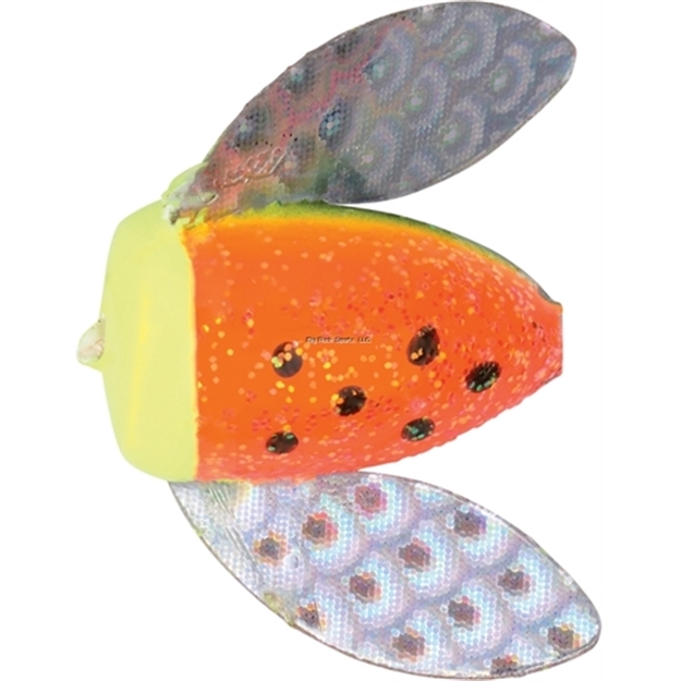 Picture of Wordens Spin-N-Glo Winged Drift Bobber #2 Glitter Firetiger W/ Mylar Wing 12Pk