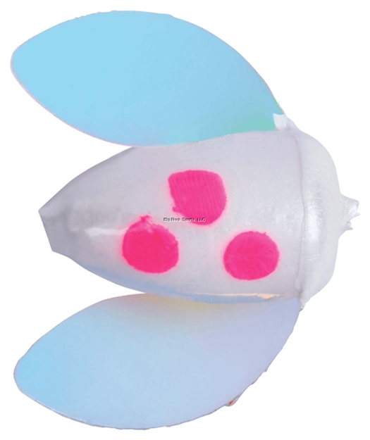 Picture of Wordens Spin-N-Glo Pearl Winged Drift Bobber, #6, Pearl Clown