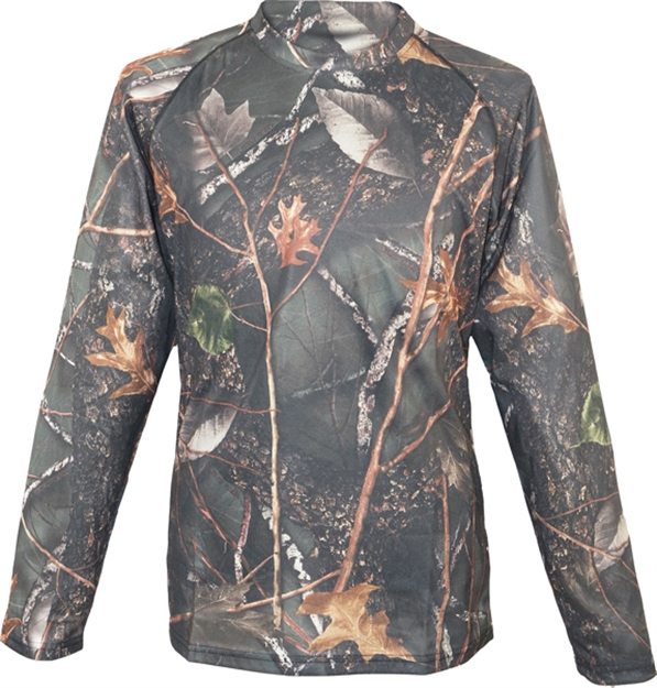 Picture of World Famous Sports LS "Wicking" T Shirt-Blk/Camo