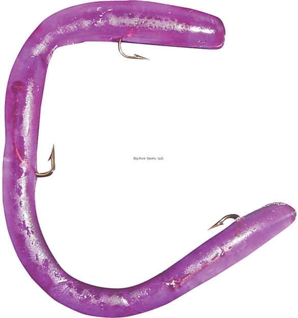 Picture of Worm Factory Magnum Weedless Rigged Worm, 8", Purple, Floating