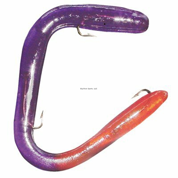 Picture of Worm Factory The Worm Pre-Rigged Worm , 6 1/4Th Inch, Grape/Red Tail
