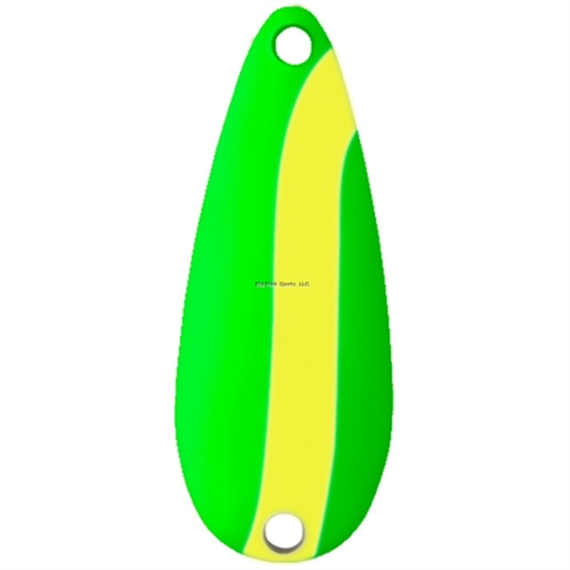 Picture of Worth Chippewa Spoon, 5/16 Oz, Fluorescent Green/Yellow Stripe