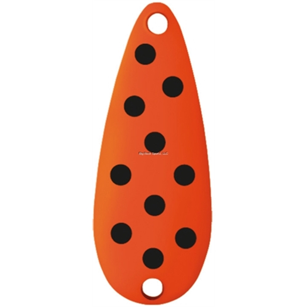 Picture of Worth Chippewa Spoon, 5/16 Oz, Fluorescent Orange/Black Spots