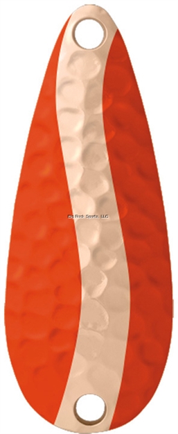 Picture of Worth Chippewa Spoon, 5/8 Oz, Fluorescent Orange/Hammered Copper 28774