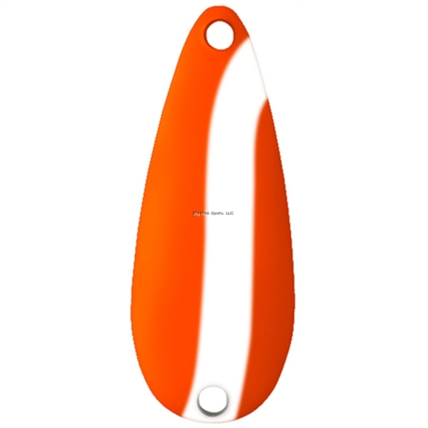 Picture of Worth Chippewa Spoon, 5/8 Oz, Fluorescent Orange/White Stripe