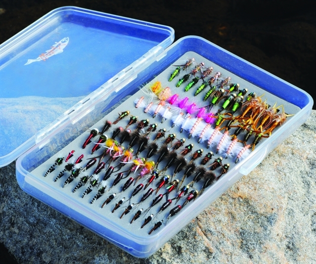 Picture of Wright & Mcgill Fly Box 5-3/4"X3-1/8"X3/4" Tri Foam 108 Pos