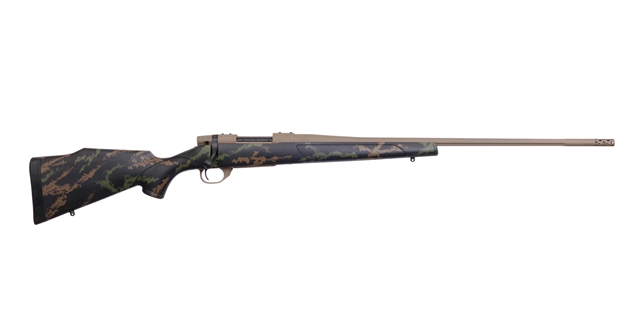Picture of Weatherby Vhc306sr6b Vanguard High Country 30-06 Springfield 5+1 24" Black W/Tan & Green Accents Fixed Monte Carlo Stock Flat Dark Earth Cerakote Right Hand