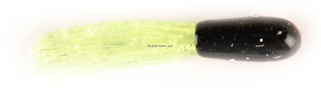 Picture of X Zone Lures 1.5" Tube, 002, Black/Chartreuse