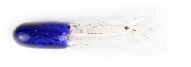 Picture of X Zone Lures 1.5" Tube, 039, Purple/Clr Medium Silver Spkl