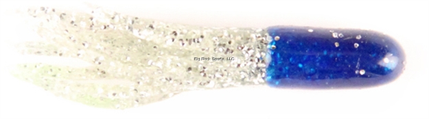 Picture of X Zone Lures 1.5" Tube, 085, Blue/Clear Small Silver Flk