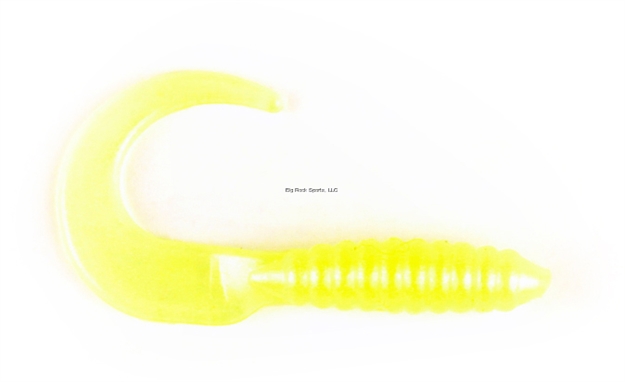 Picture of X Zone Lures 2" Swirl Tail Grub, 106, Chartreuse Pearl (24/Pack)