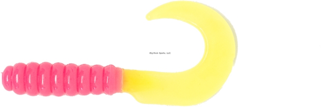 Picture of X Zone Lures 3" Grub, Bubblegum/ Chart Tail