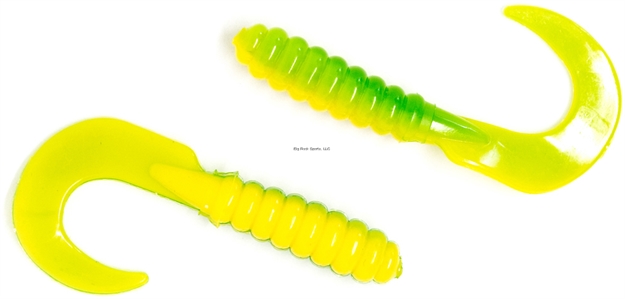 Picture of X Zone Lures 3" Grub, Green/Yellow