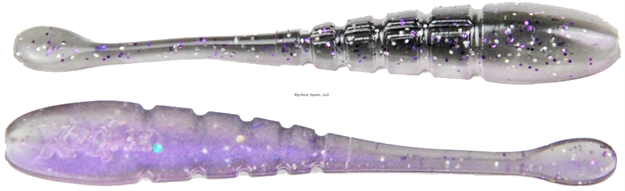 Picture of X Zone Lures 3.25" Pro Series Finesse Slammer, Purple Shiner