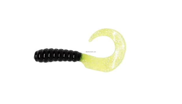 Picture of X Zone Lures 4" Grub, Black/Chart Tail