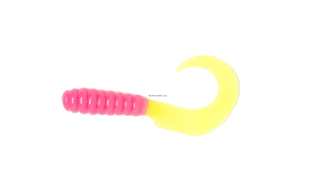 Picture of X Zone Lures 4" Grub, Bubblegum/ Chart Tail