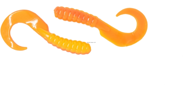 Picture of X Zone Lures 4" Grub, Orange/Yellow