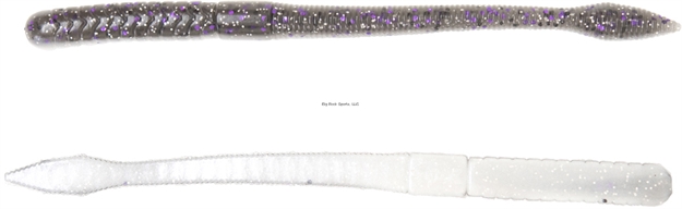 Picture of X Zone Lures 6" MB Fat Finesse Worm, Smoke Pearl Laminate