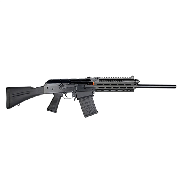 Picture of Jts Group Ak-Style Semi-Auto Shotgun, 12 Ga., 3, 18.7" Bbl, Black, Synth. Stock, Alum. Forearm W/Mlok, Pic. Rail, 2 5-Rnd Mags M12AK-T1 810058880024