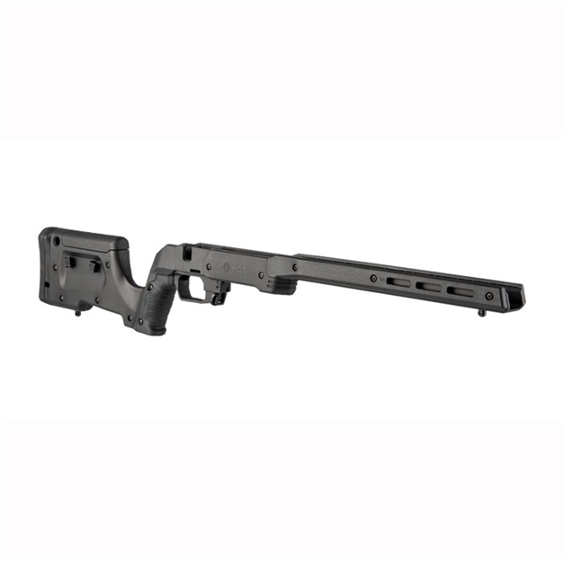 Picture of Mdt Sporting Goods Inc 104691Blk Xrs Chassis Black Aluminum Core With Polymer Panels, Adj. Cheekrest, M-Lok Forend, Interchangeable Grips, Aics Mag Compatible, Fits Short Action Remington 700 104691-BLK