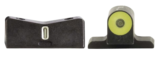 Picture of  XS Sights Si0014s5y Dxt2 Big Dot Night Sights-Sig Sauer  Black | Green Tritium Yellow Outline Front Sight Green Tritium White Outline Bar Rear Sight