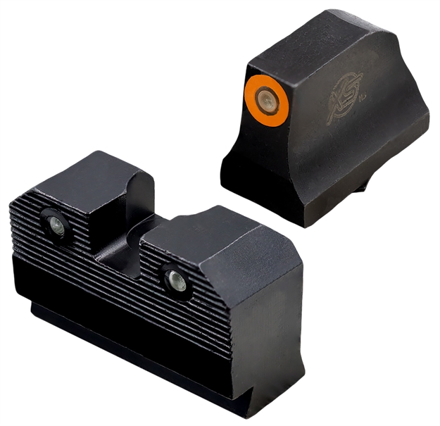 Picture of XS Sights Glr204p6n R3d 2.0 Night Sight Set Orange Tritium Front/Black Oxide Frame, Compatible W/ Glock GL-R204P-6N