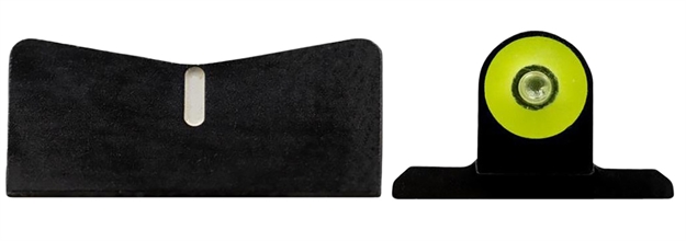 Picture of XS Sights Si0013s3y Dxw II Big Dot Sig P320,P225,P226,P229/Sprgfld Xd,Xdm,Xds Tritium Green W/Yellow Outline Front Green Rear Black