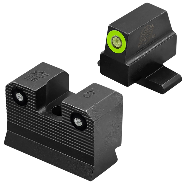 Picture of XS Sights Sir203p6g R3d 2.0 Night Sight Set Green Tritium Fron/ Black Oxide Frame, Fits Sig/Springfield/Fn 509 SI-R203P-6G 647533004985