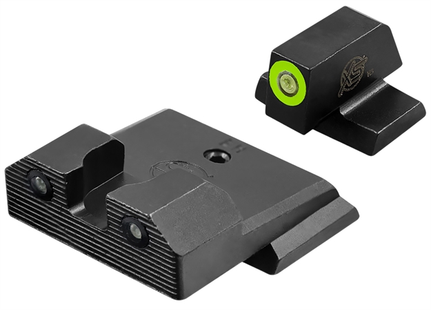 Picture of XS Sights Swr206p6g R3d 2.0 Night Sight Set Green Tritium Front/Black Oxide Frame, Fits S&W M&P 2.0 Fs/Compact SW-R206P-6G