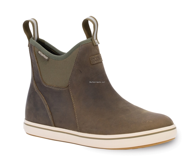 Picture of Xtratuf Men's Leather Ankle Deck Boot Olive Size 11