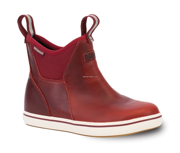 Picture of Xtratuf Women's Leather Ankle Deck Boot Cabernet Size 11
