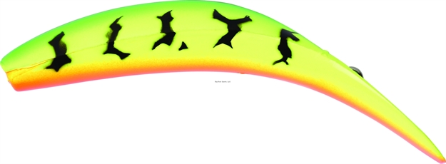 Picture of Yakima Bait Flatfish Wiggling Plug, #F-5, 1-3/4", Treble Hooks, Firetiger, Floating