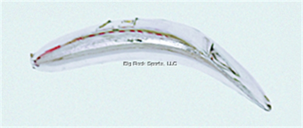 Picture of Yakima Bait Flatfish Wiggling Plug, #F-5, 1-3/4", Treble Hooks, Metallic Silver, Floating