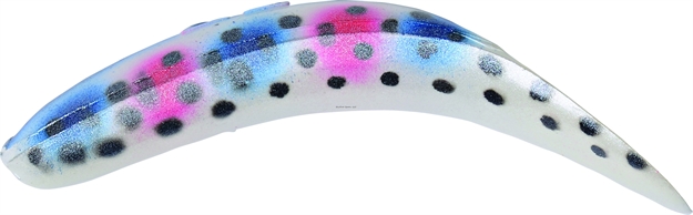 Picture of Yakima Bait Flatfish Wiggling Plug, #F-5, 1-3/4", Treble Hooks, Rainbow, Floating