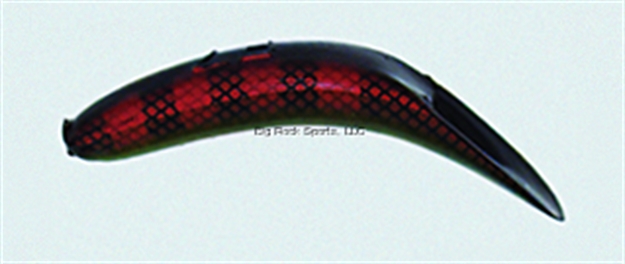 Picture of Yakima Bait Flatfish Wiggling Plug, #F-7, 2-1/4", Treble Hooks, Perch Scale, Floating