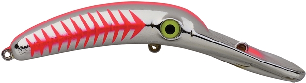Picture of Yakima Bait Mag Lip Trolling Plug 2.0, 2", Metallic Silver Red Herringbone
