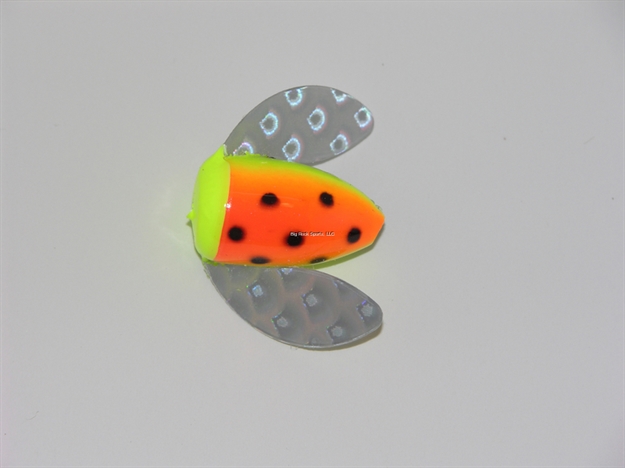 Picture of Yakima Bait Spin-N-Glo Winged Drift Bobber, #8, Firetiger W/ Mylar Wing 12Pk