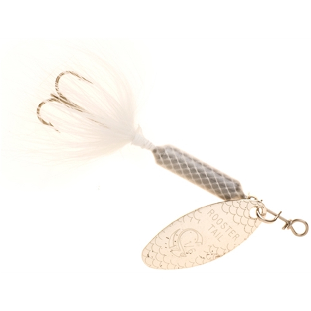 Picture of Wordens Rooster Tail In-Line Spinner, 2 3/4", 1/4 Oz, Treble Hook, Chrome Whitetail 212
