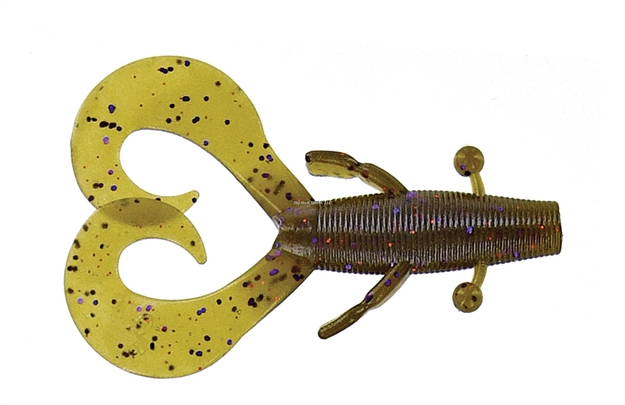 Picture of Yamamoto Cowboy Creature Bait, 4", 7Pk, Green Pumpkin, Purple, Copper