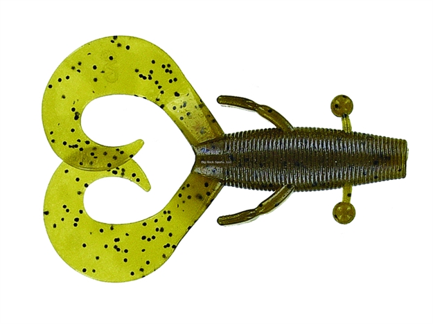 Picture of Yamamoto Cowboy Creature Bait, 4", 7Pk, Green Pumpkin W/Black Flake