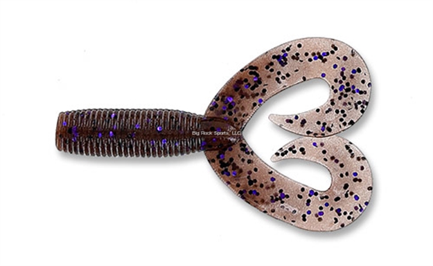 Picture of Yamamoto Double Tail Grub, 5", 20Pk, Cinnamon With Black & Purple