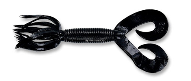 Picture of Yamamoto Double Tail Hula Grub, 5", 10Pk, Black